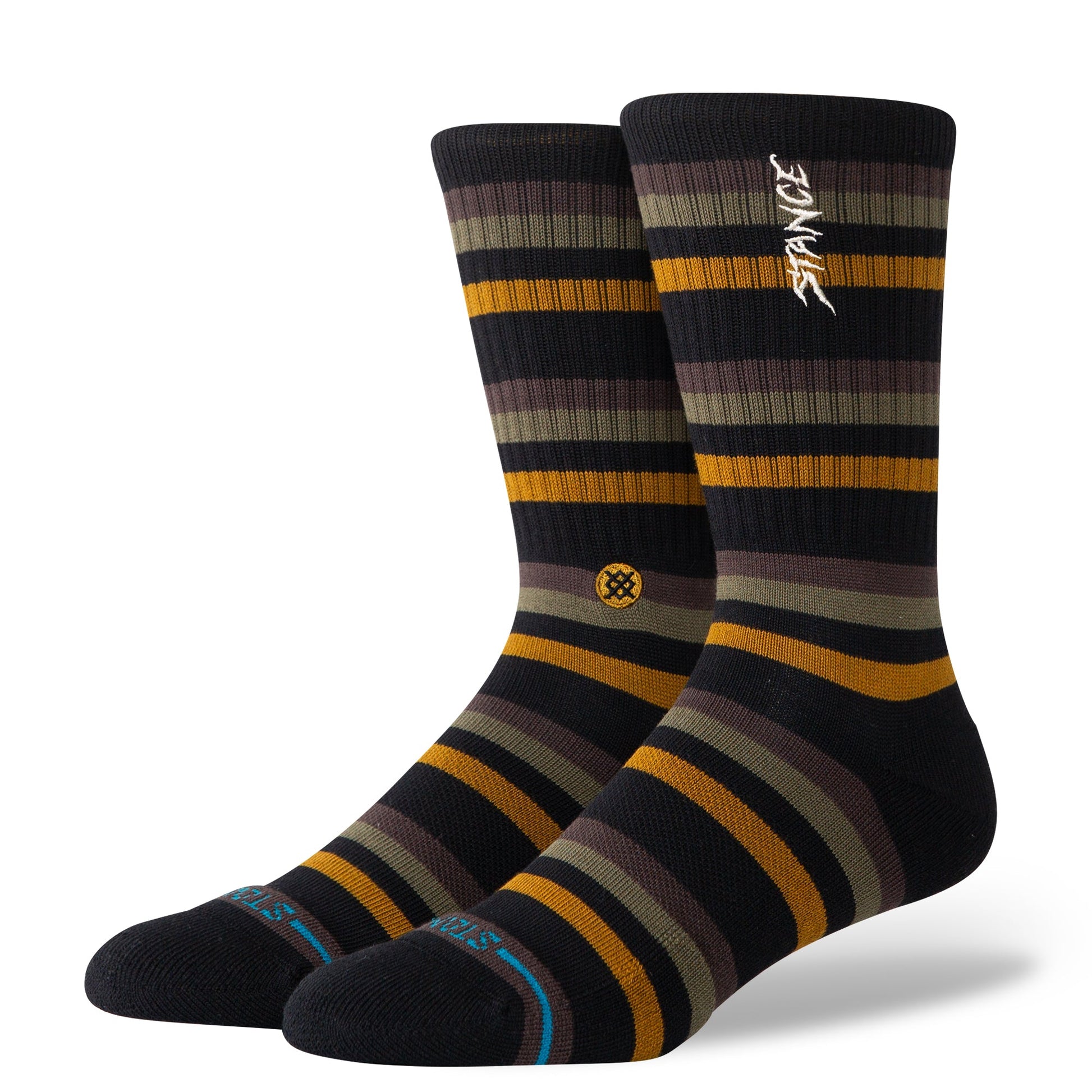 Stance Slipping Crew Sock Black 