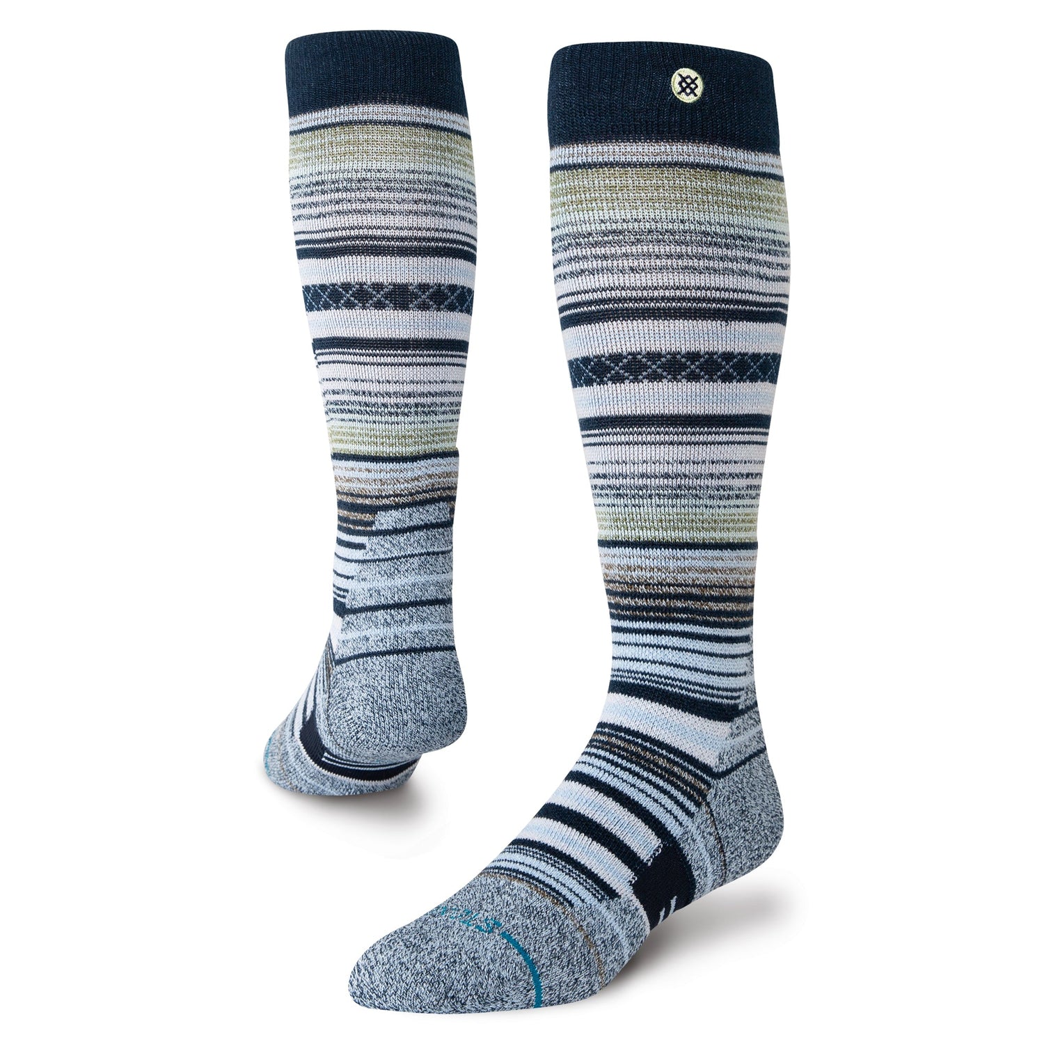 Stance Curren Over The Calf Snow Sock Navy 