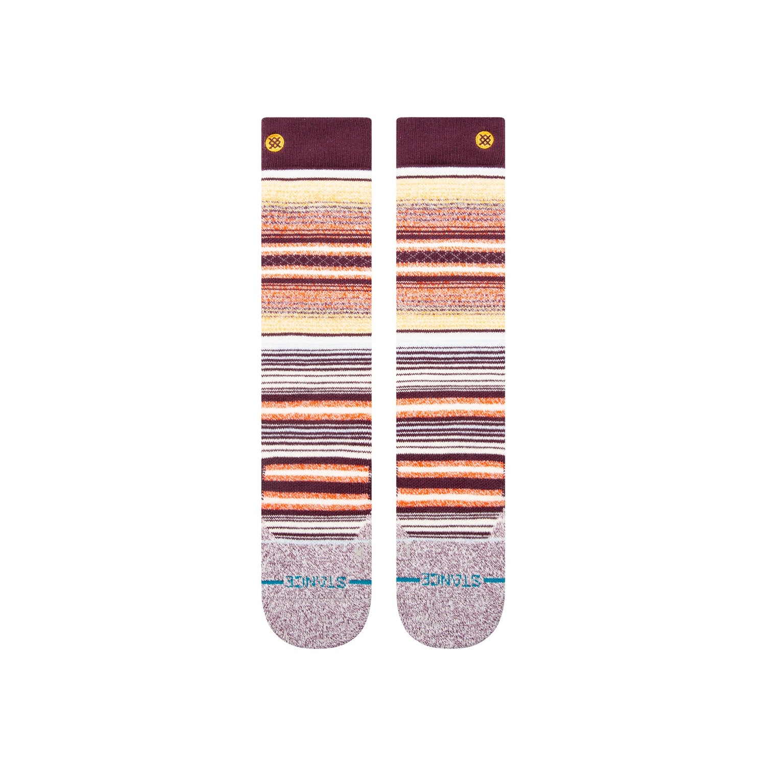 Stance Curren Over The Calf Snow Sock Wine 