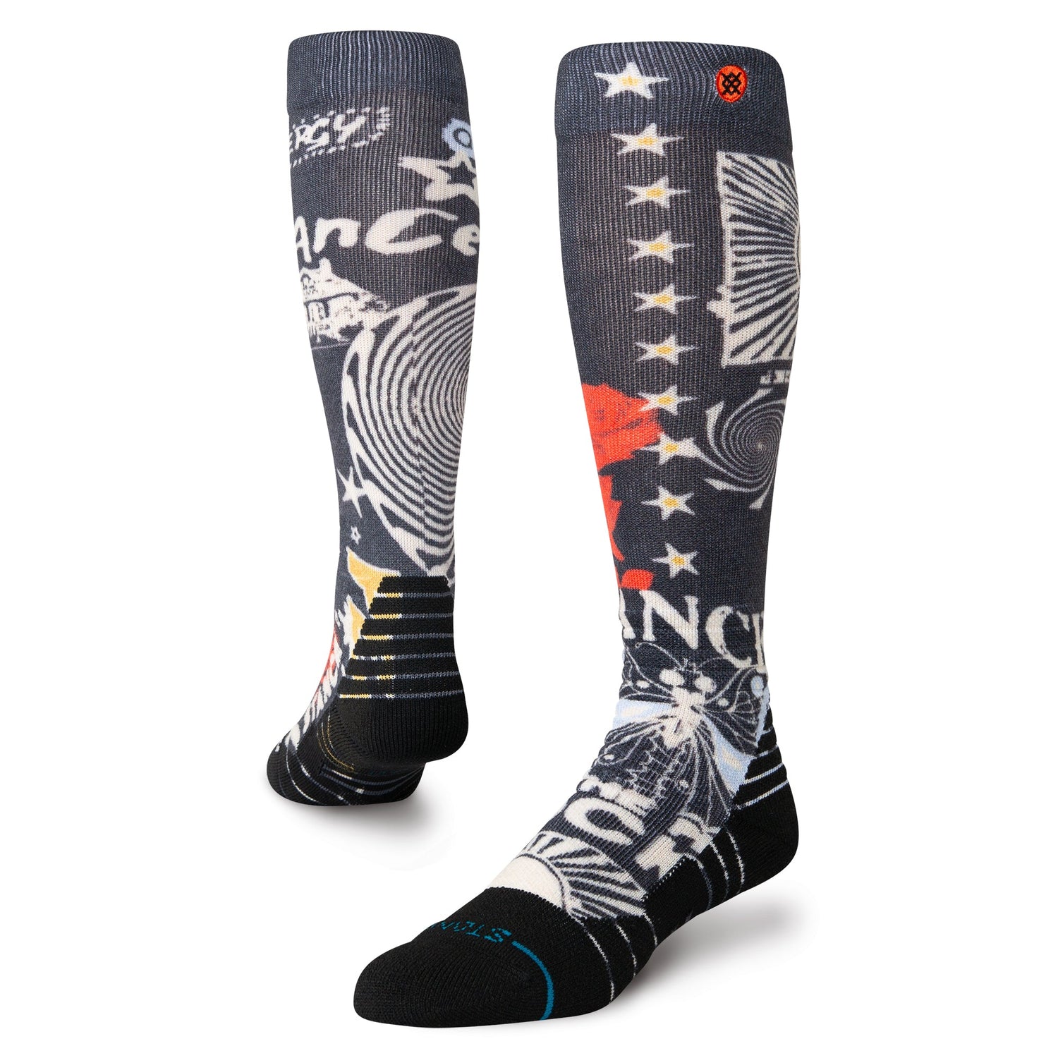 Stance Brand Love Mid Poly Snow Sock Black 