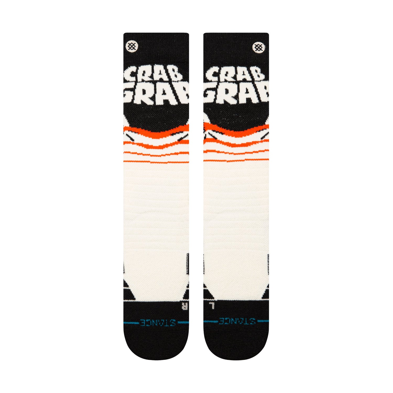 Stance Crab Grab Mid Poly Snow Sock Cream 