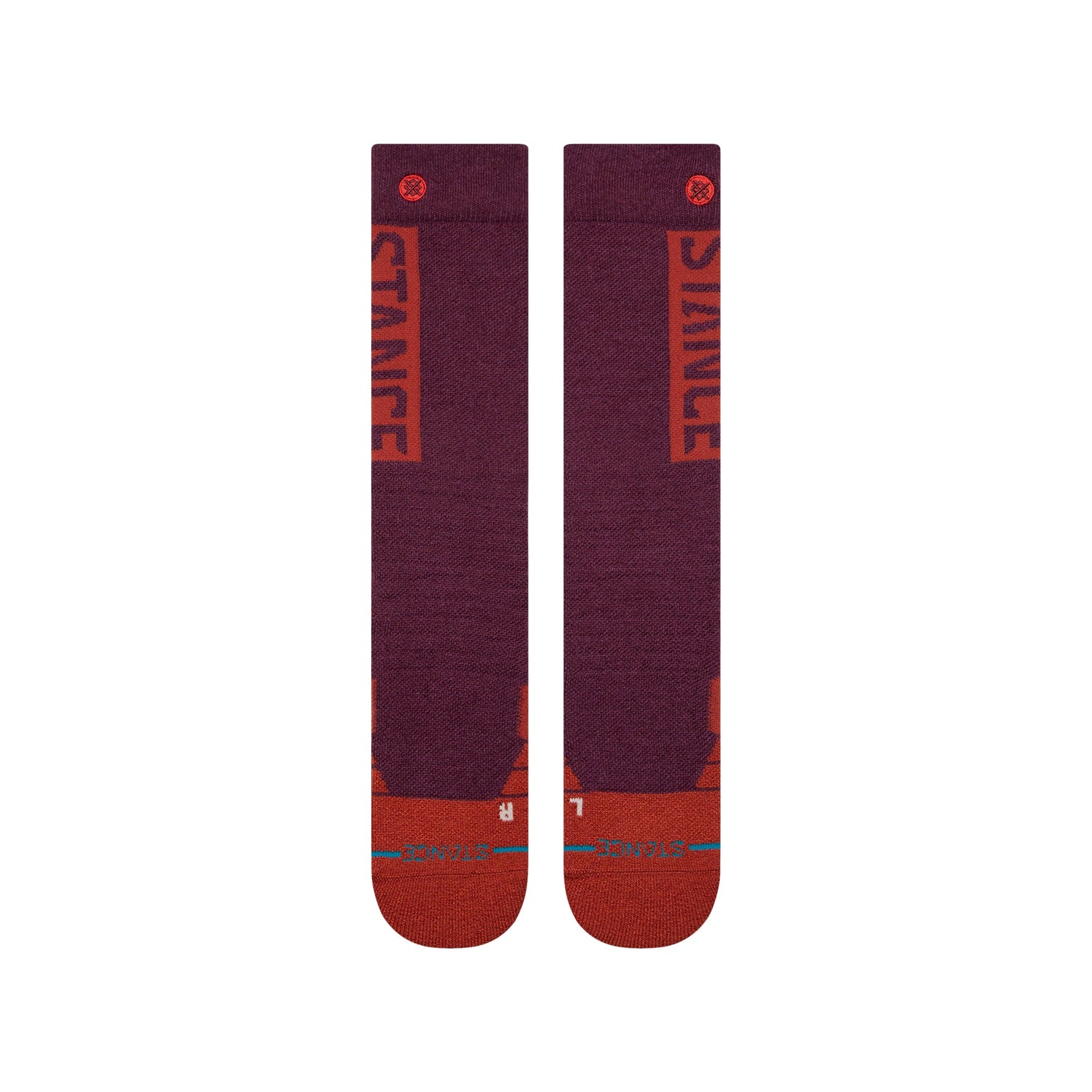 Stance Og Mid Wool Snow Sock Wine 