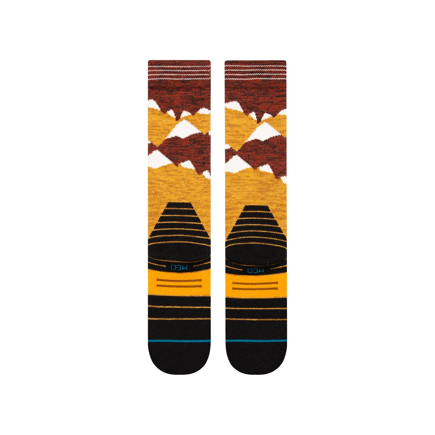 Stance Windy Peaks Mid Wool Snow Sock Gold 