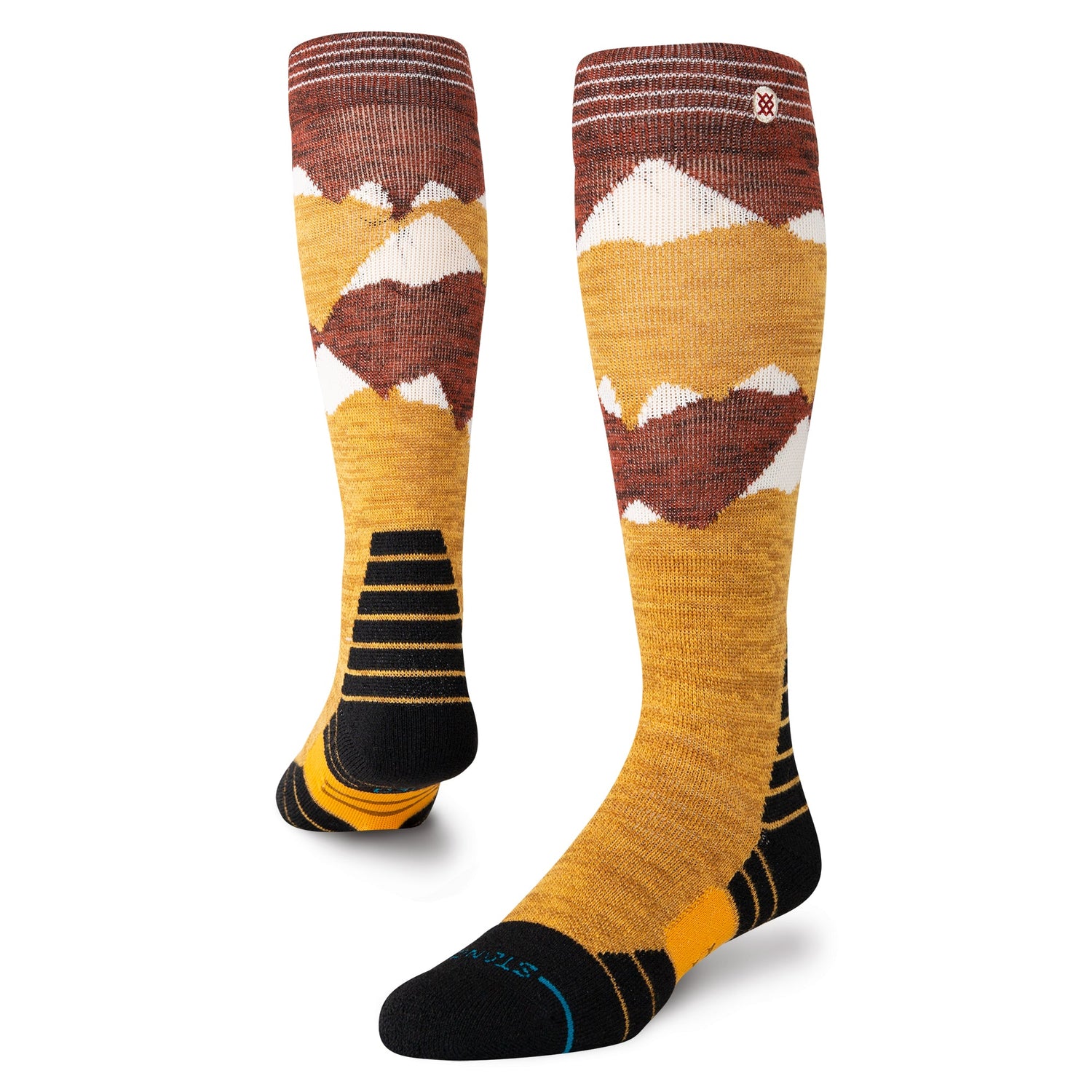 Stance Windy Peaks Mid Wool Snow Sock Gold 