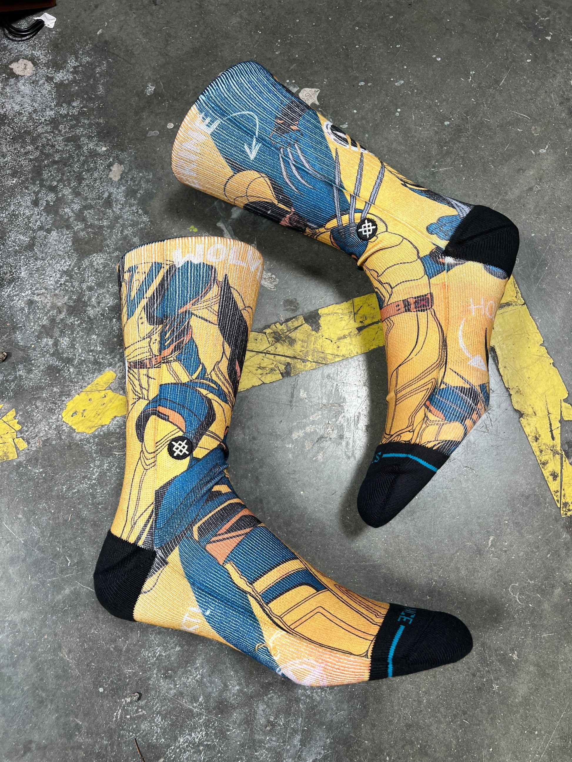 Stance Wolverine Crew Sock Yellow