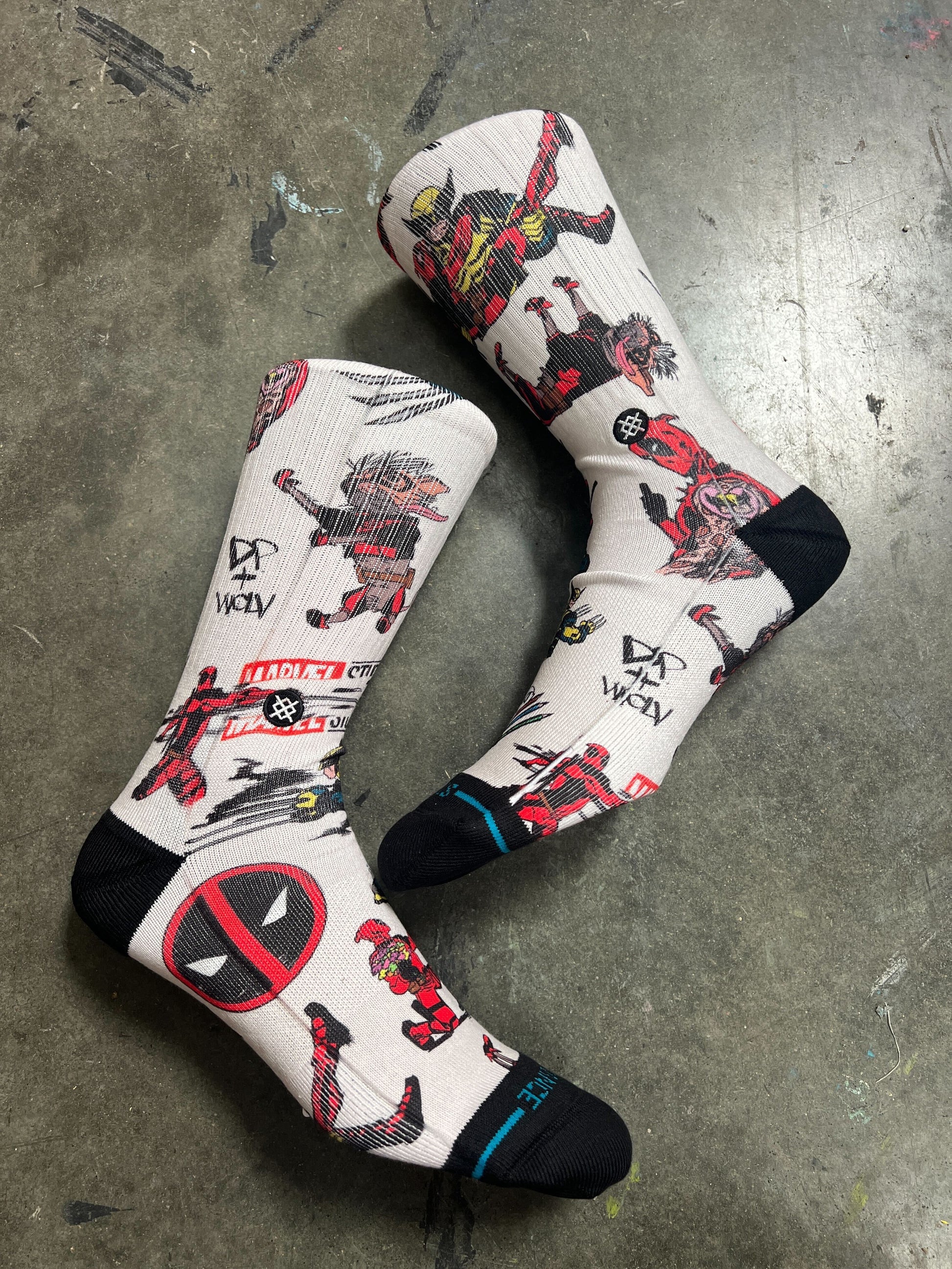 Stance Deadpool Wolverine Crew Sock Canvas