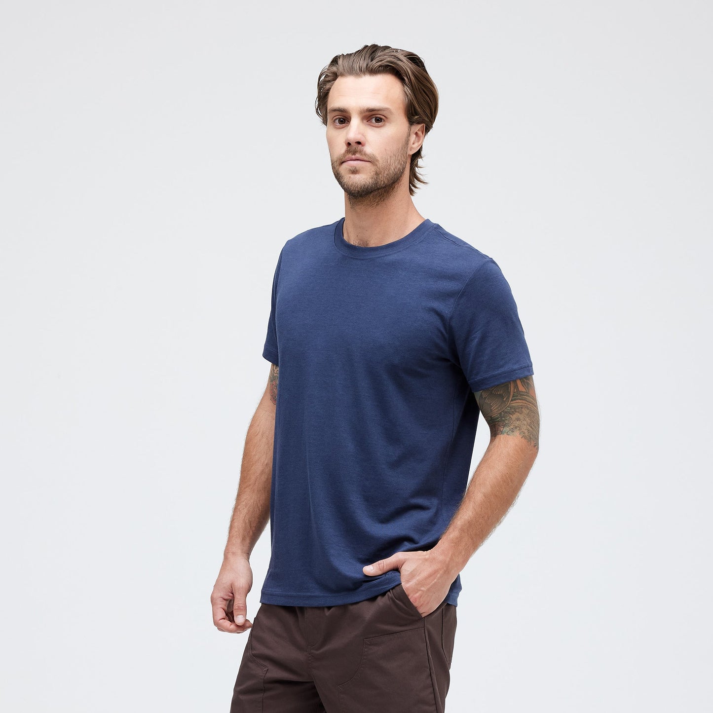 Stance Butter Blend T-Shirt Dark Navy |model