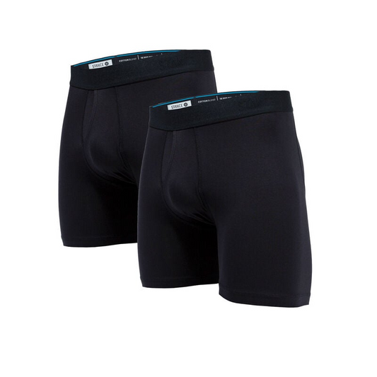 Stance Slotted Butter Blend Boxer Brief with Wholester™ - Black - MODA3