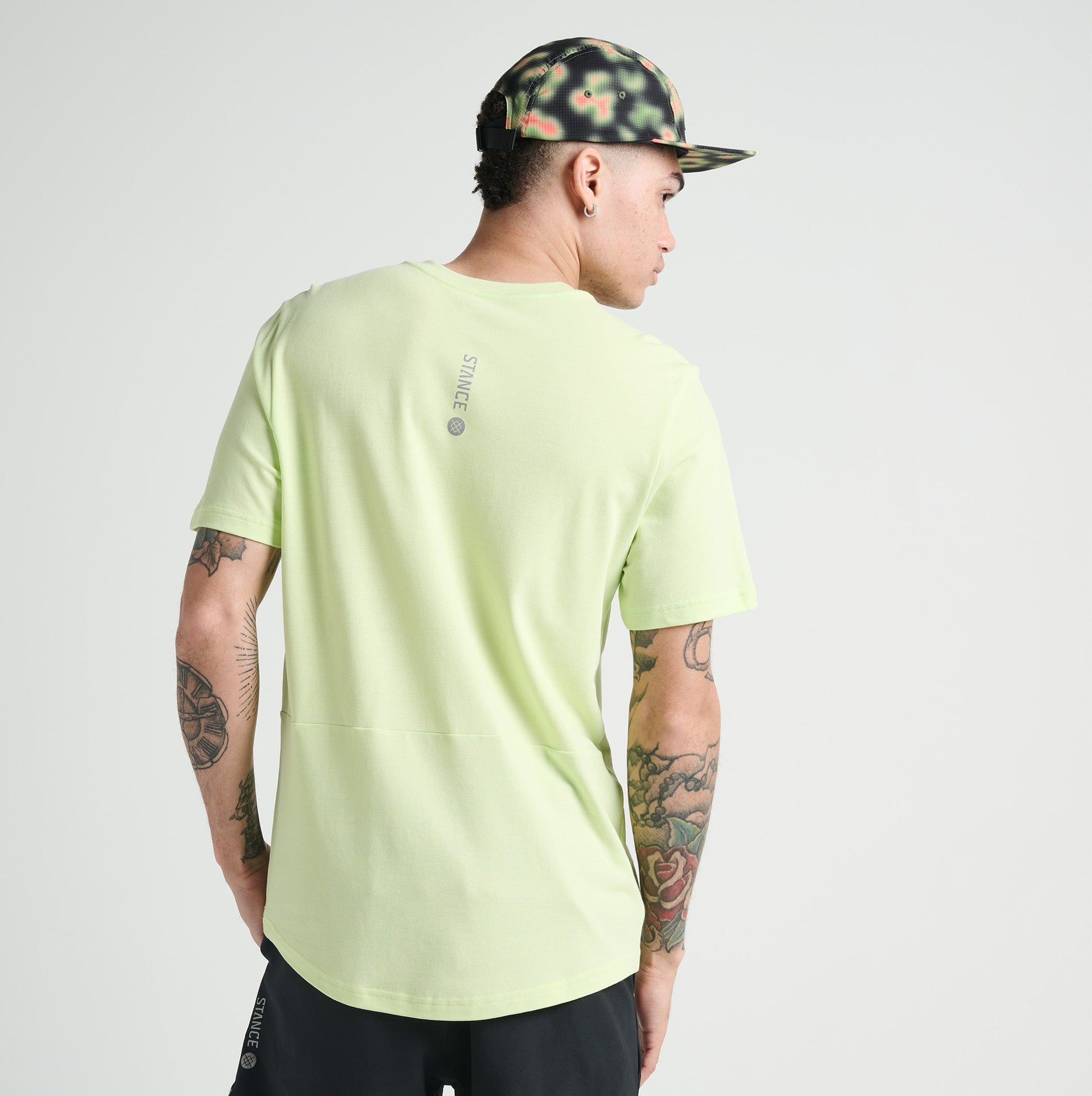 Stance Fragment Performance T-Shirt Green Glow |model