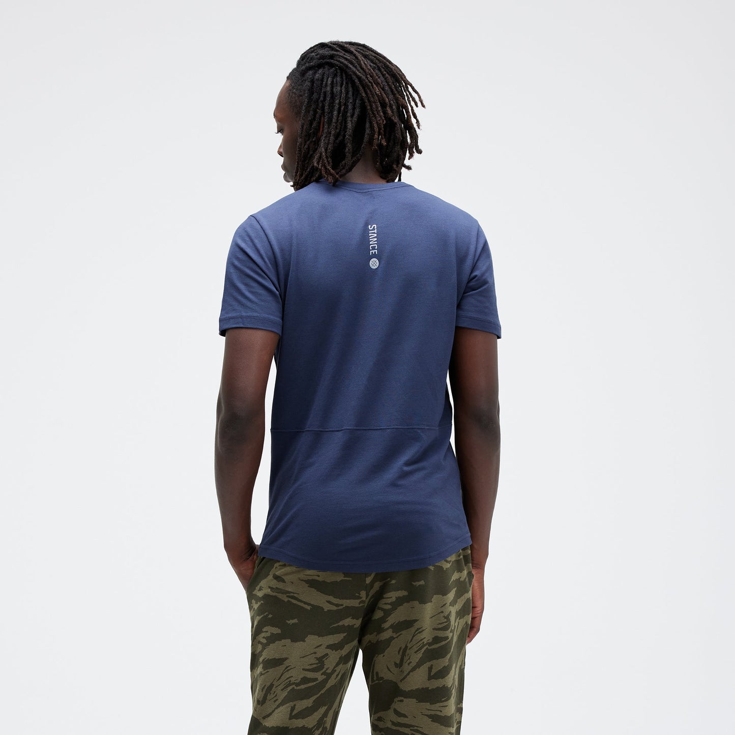 Stance Fragment Mens Perf T-Shirt Dark Navy |model