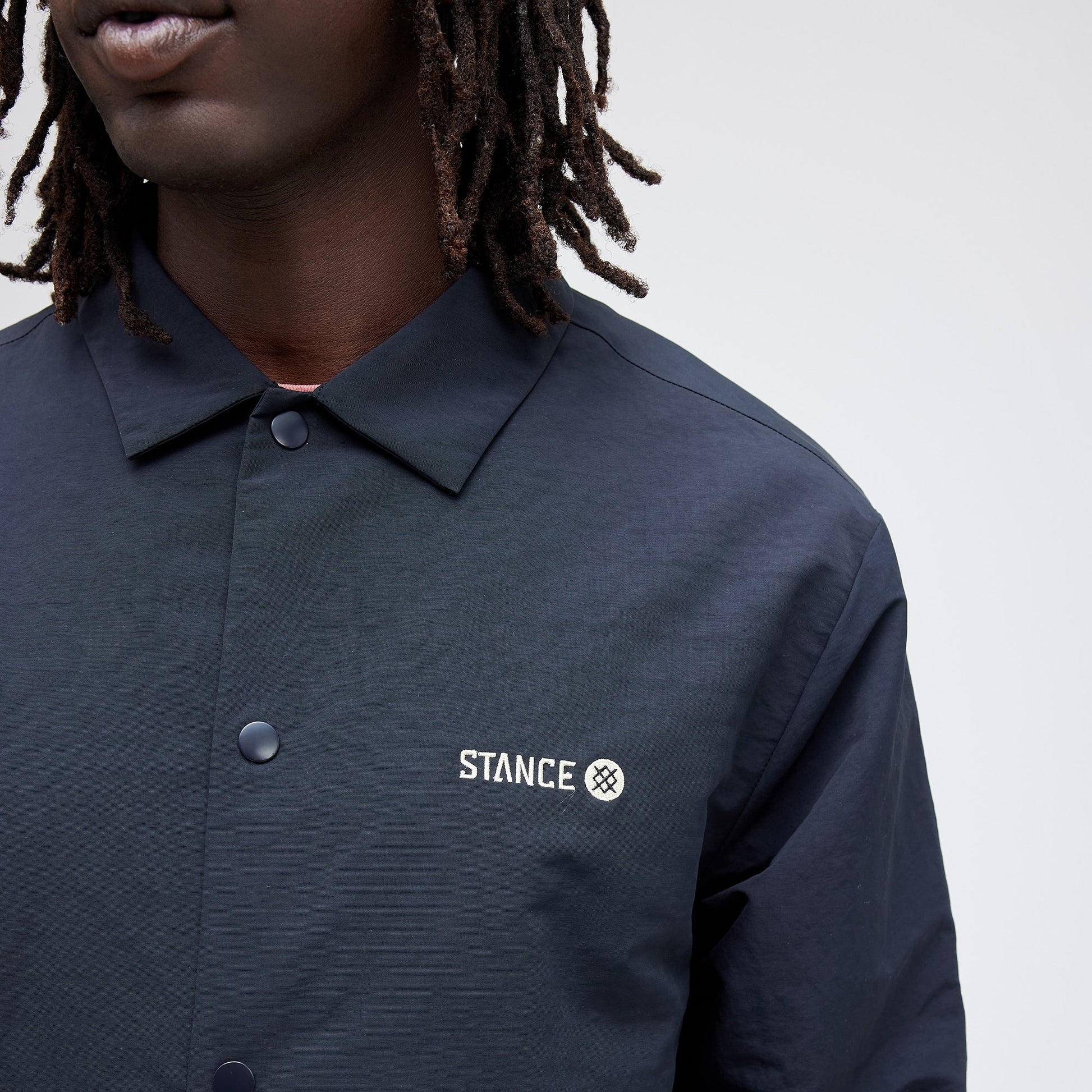 Stance Coaches Jacket Black |model