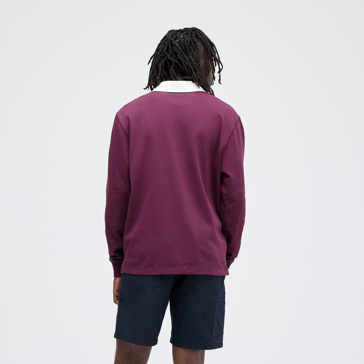 Stance Rugby Long Sleeve T-Shirt Dark Wine |model