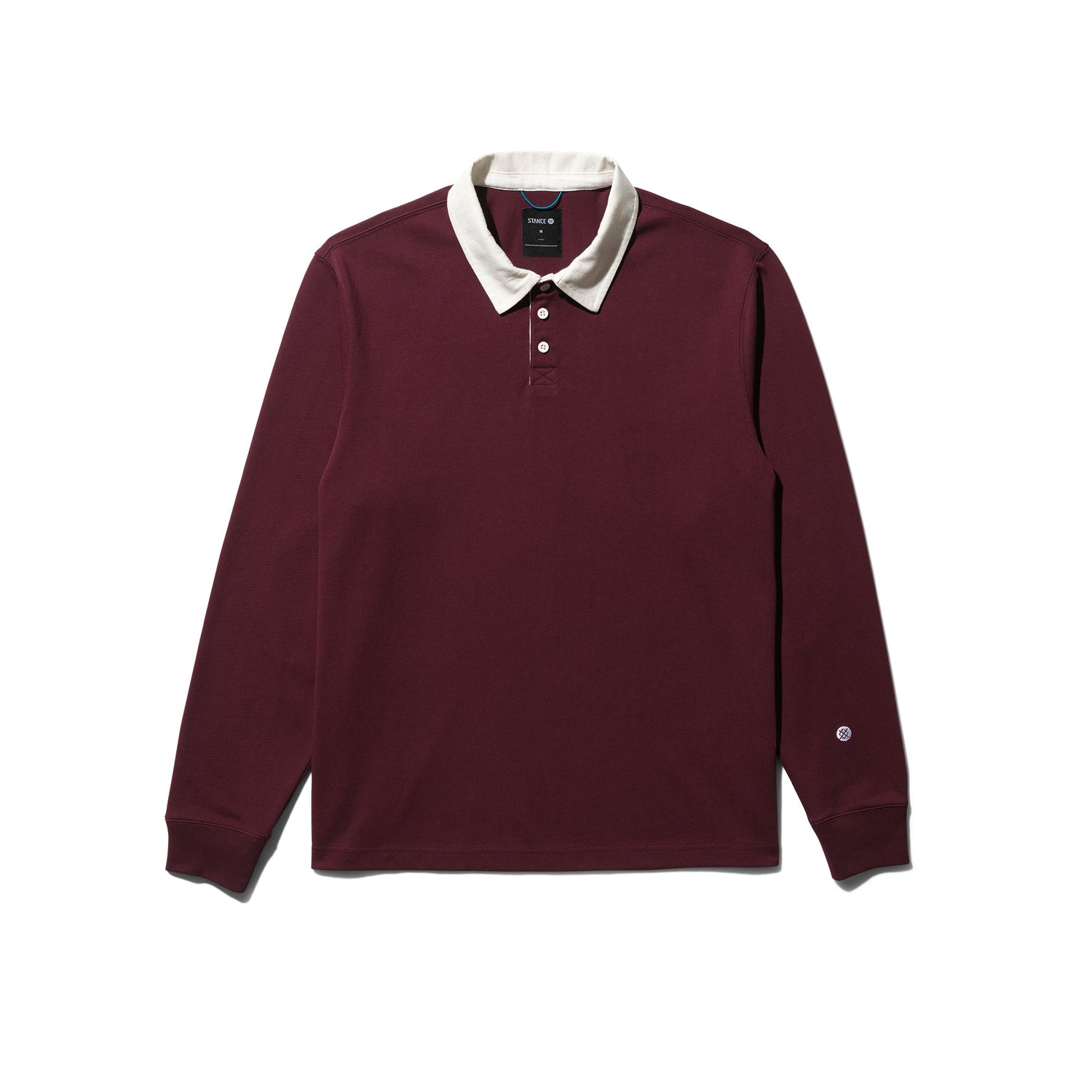 Stance Rugby Long Sleeve T-Shirt Dark Wine