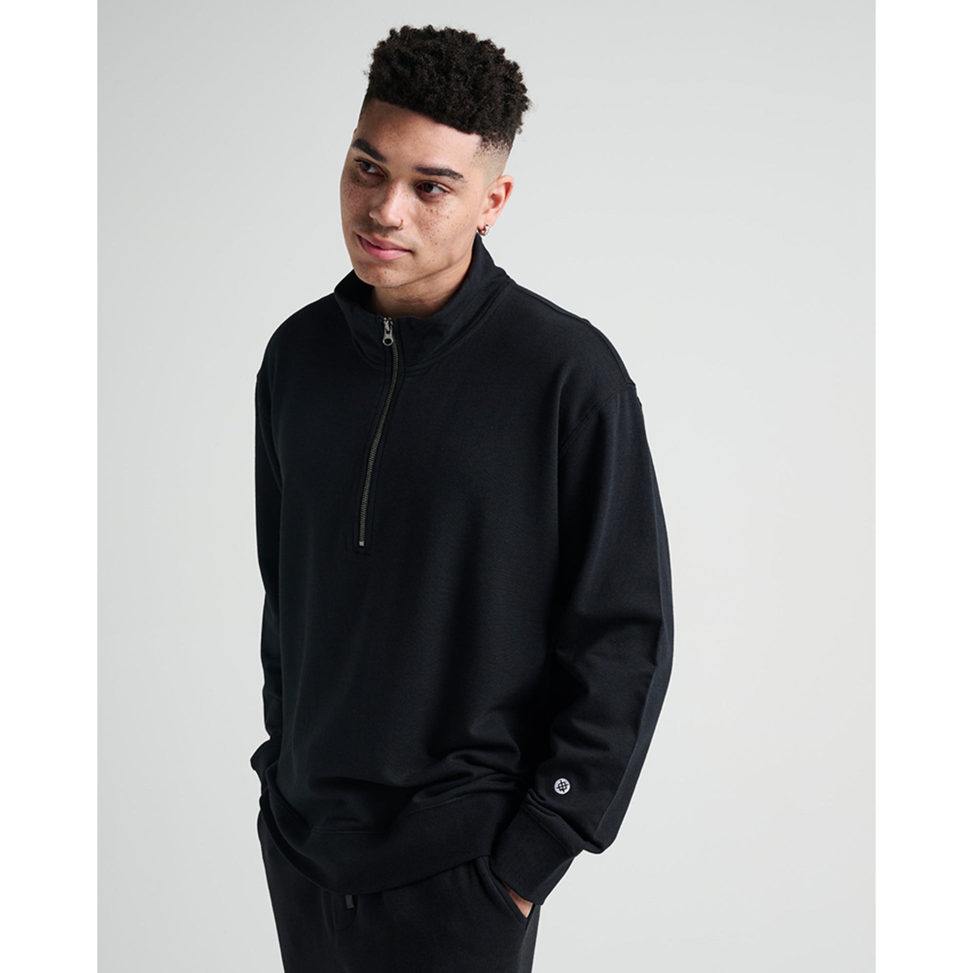 Stance Shelter 1/2 Zip Black |model