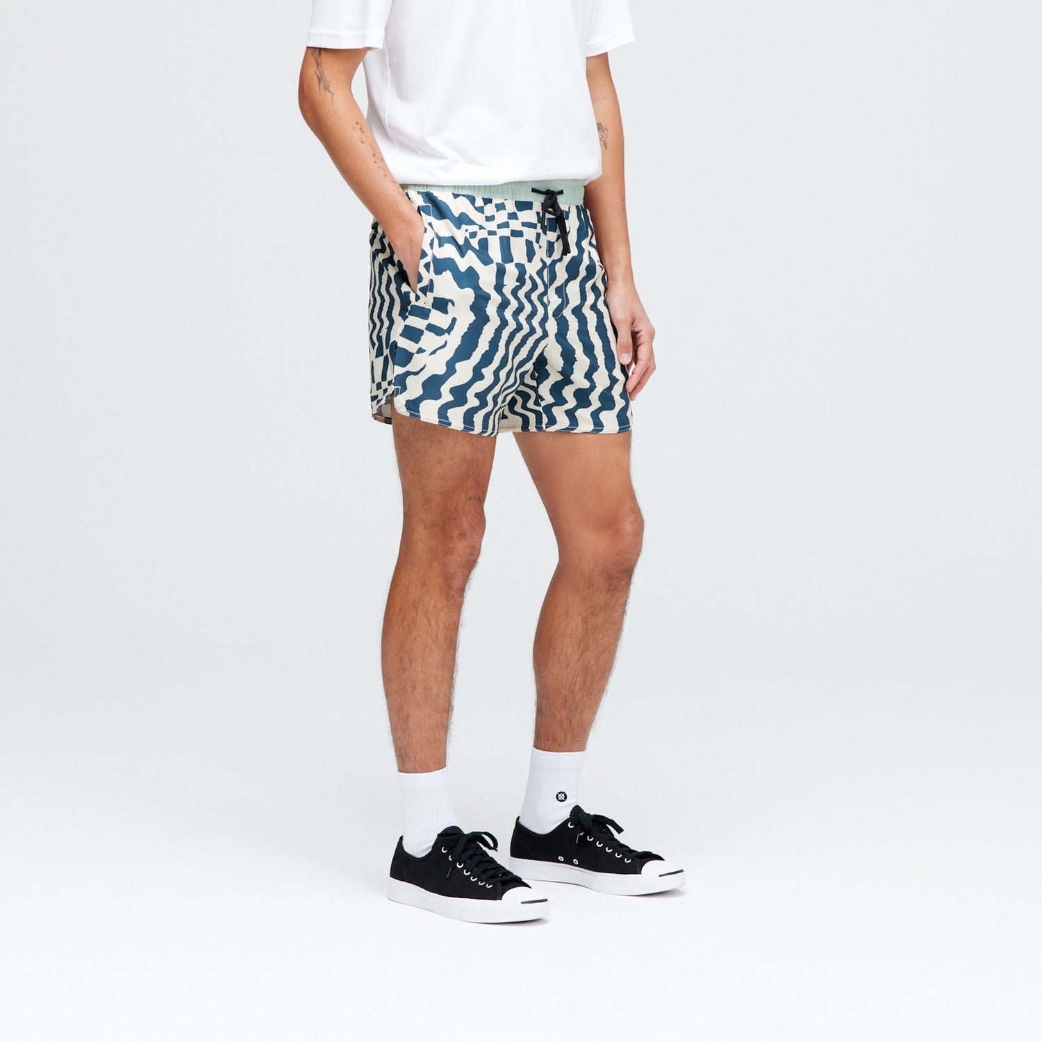 Stance Complex Athletic Short 5" Checker |model