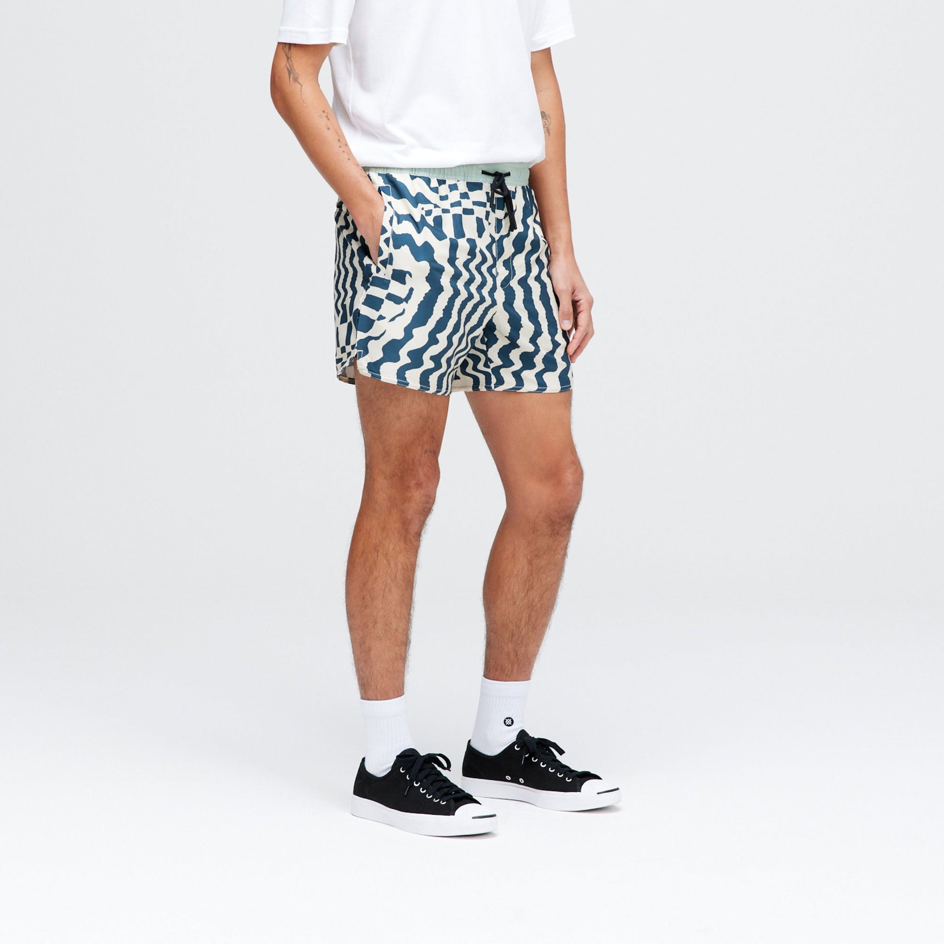 Stance Complex Athletic Short 5" Checker |model