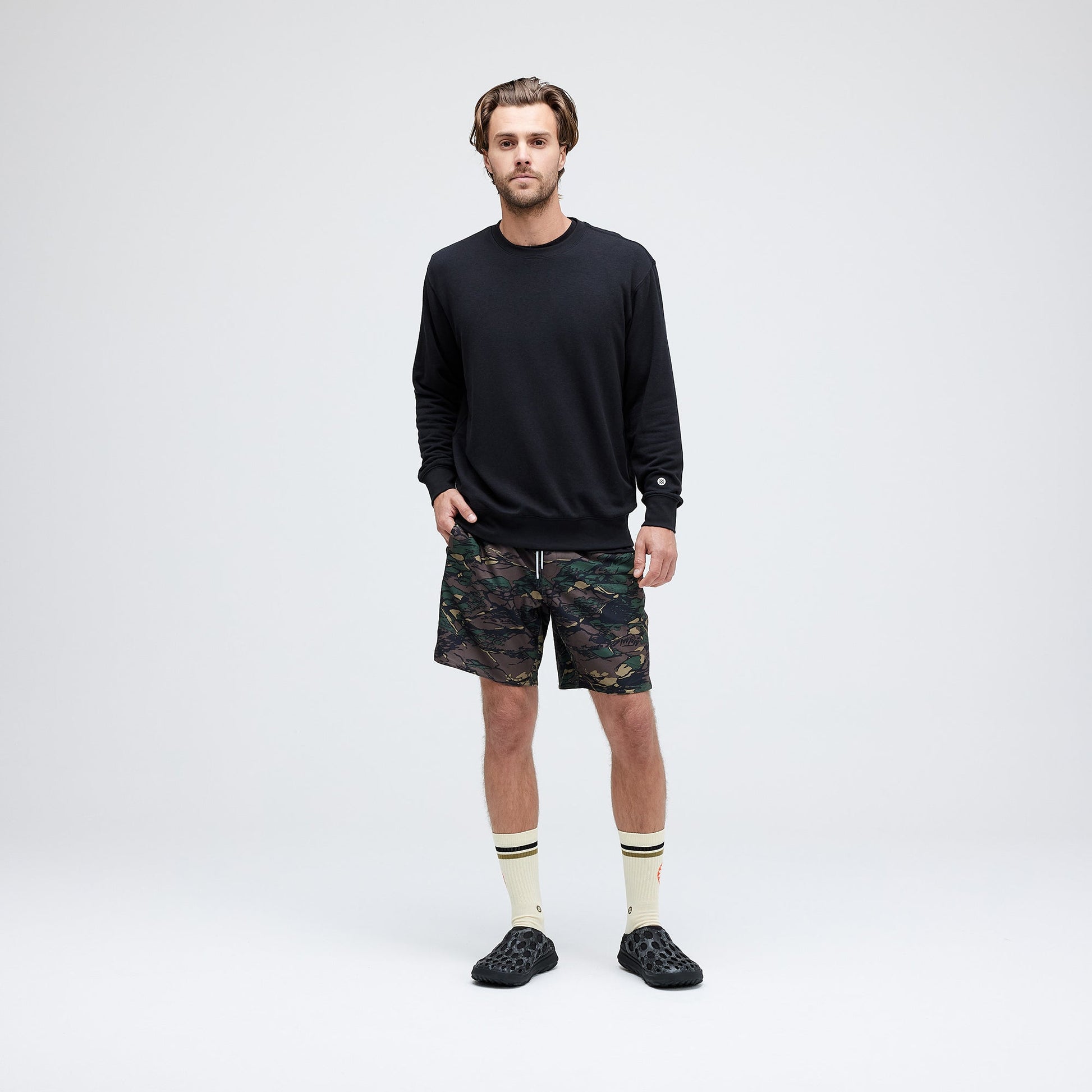 Stance Complex Athletic Short 7" Green Camo |model