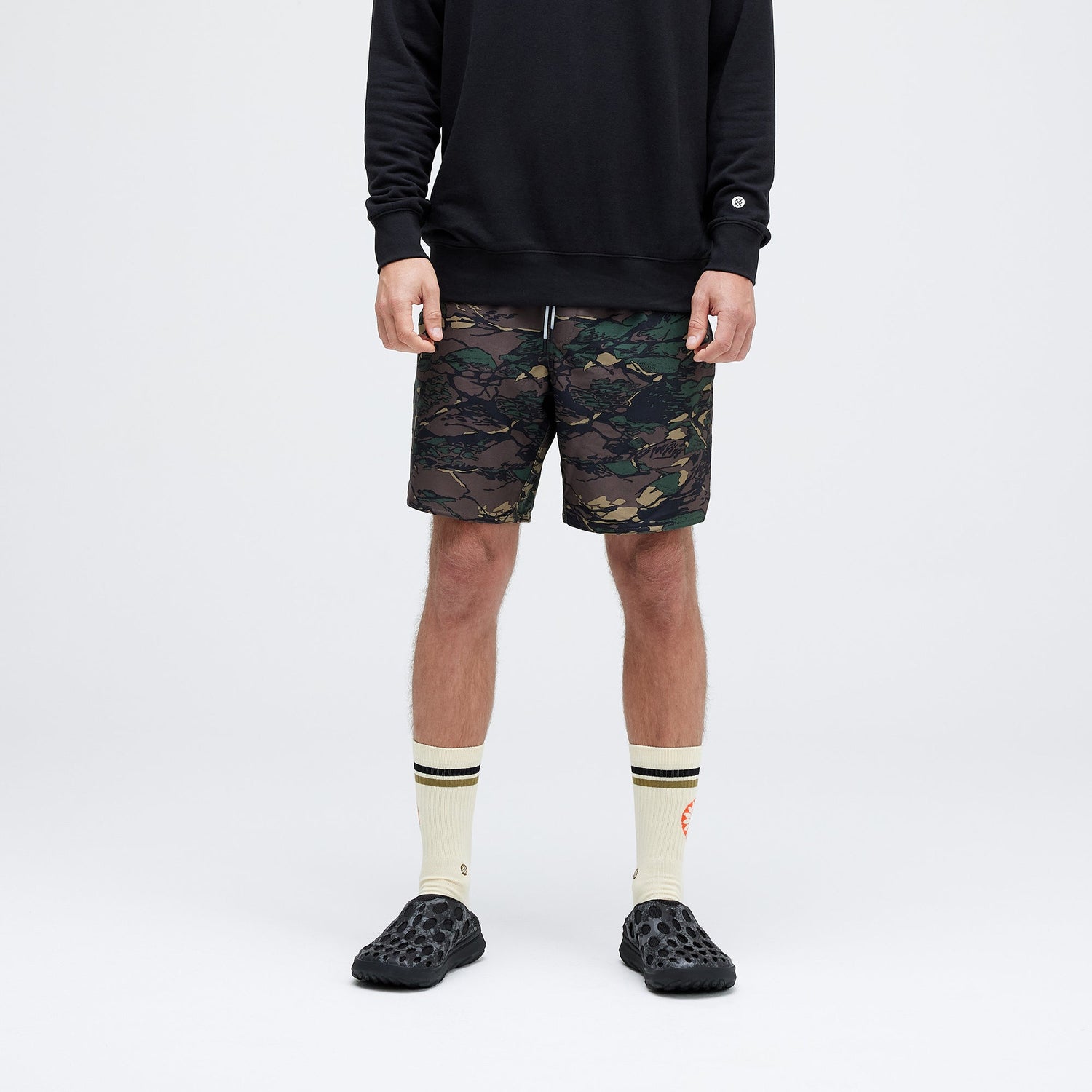 Stance Complex Athletic Short 7" Green Camo |model