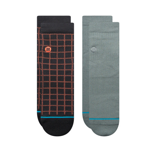 Stance Lifestyle Quarter Sock 2 Pack Teal/Black