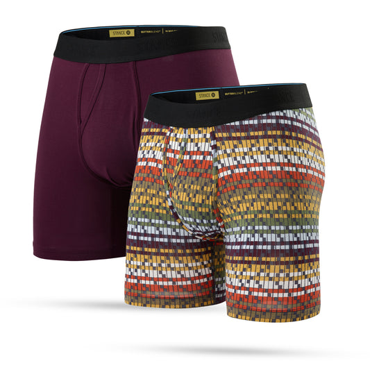 Stance Butter Blend Boxer Brief Port Wine Multi