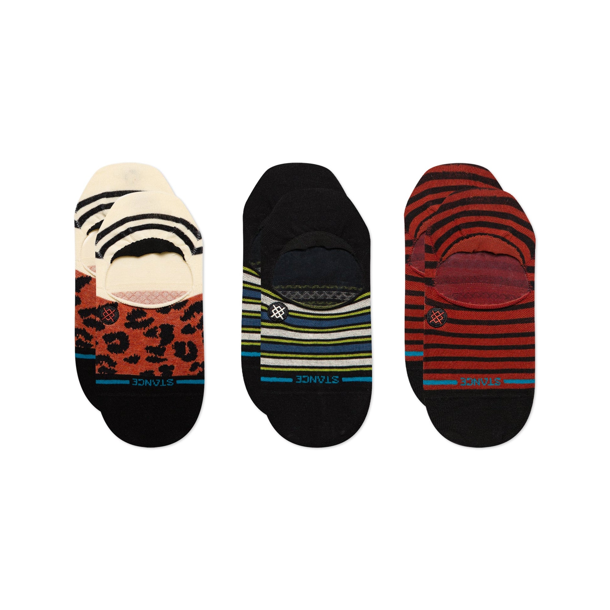 Stance Fate No Show Sock 3 Pack  Black 