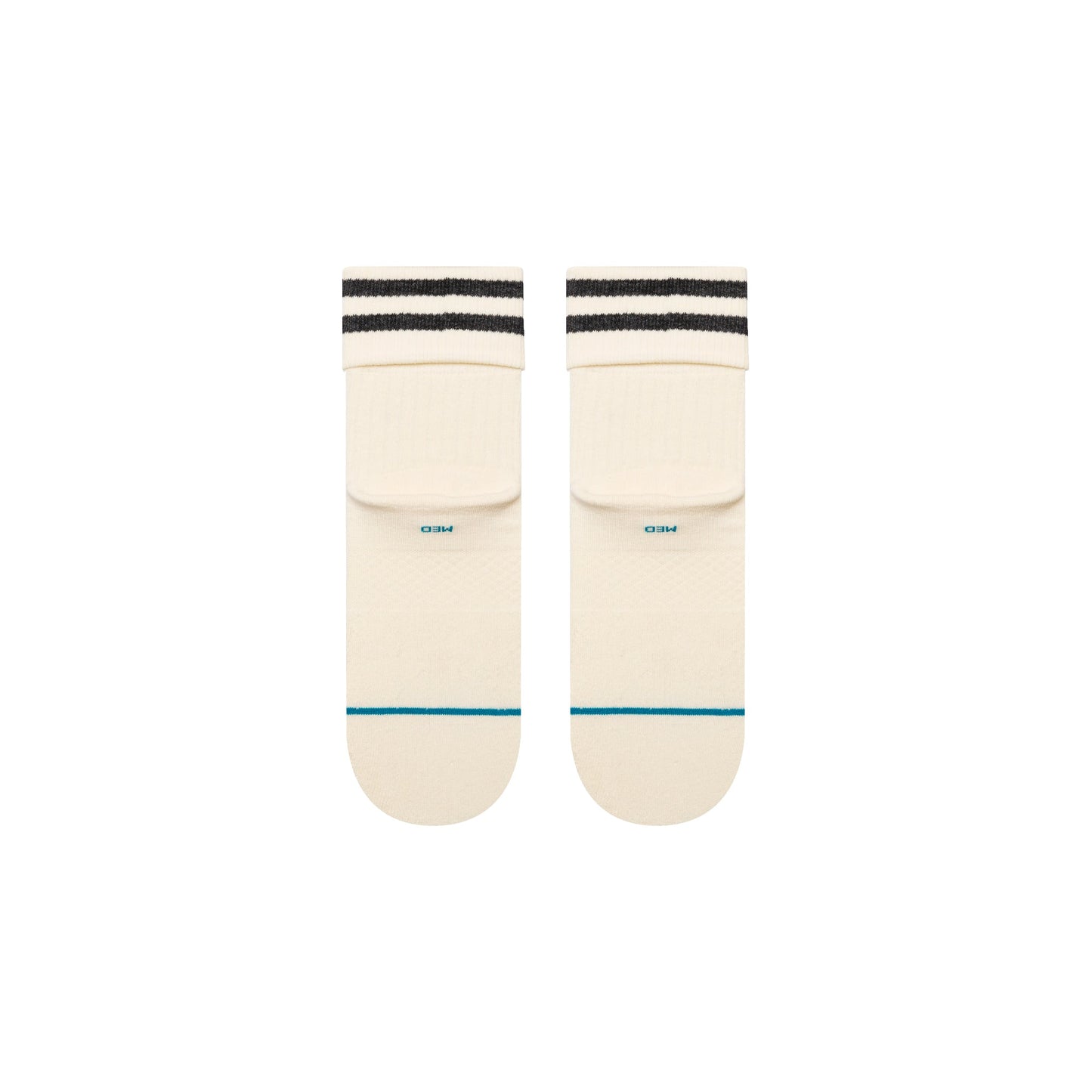 Stance Roll Cuff Quarter Sock Canvas