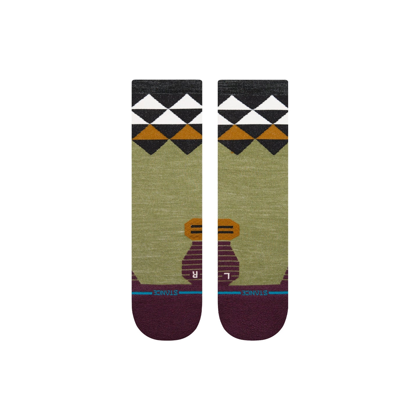 Stance Quadrilateral Light Wool Crew Sock Black