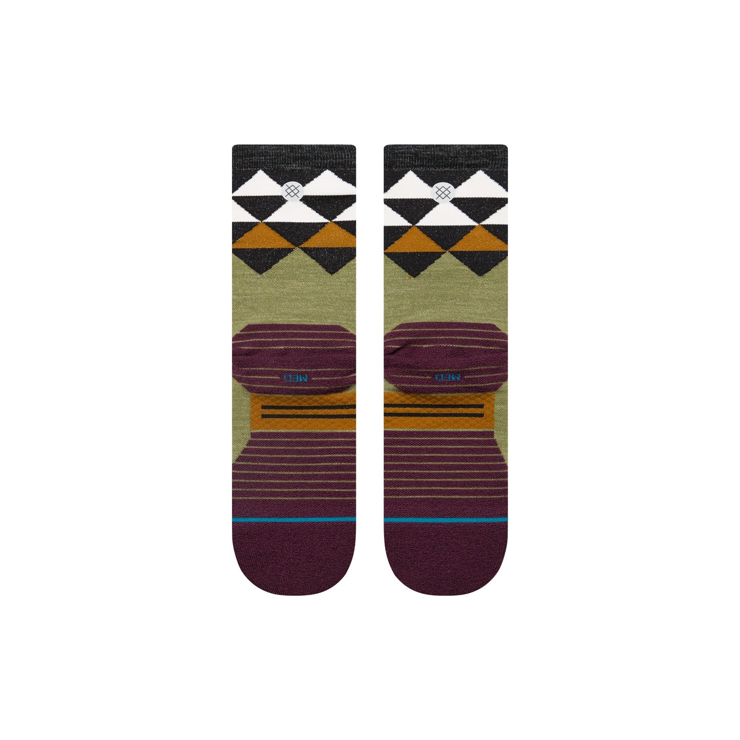 Stance Quadrilateral Light Wool Crew Sock Black