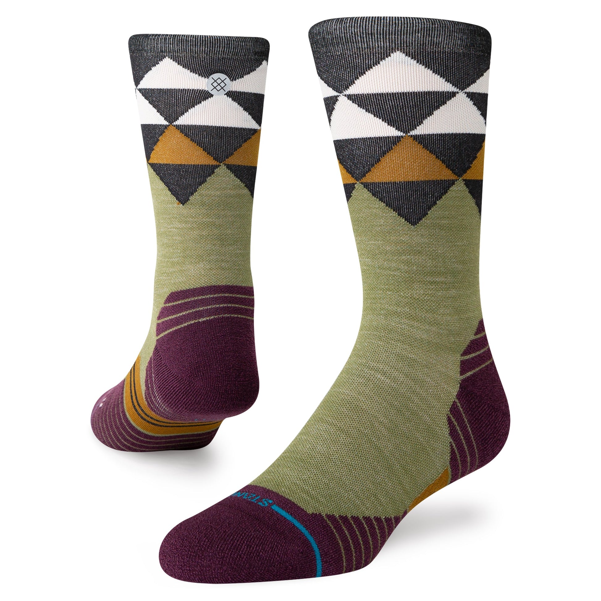 Stance Quadrilateral Light Wool Crew Sock Black