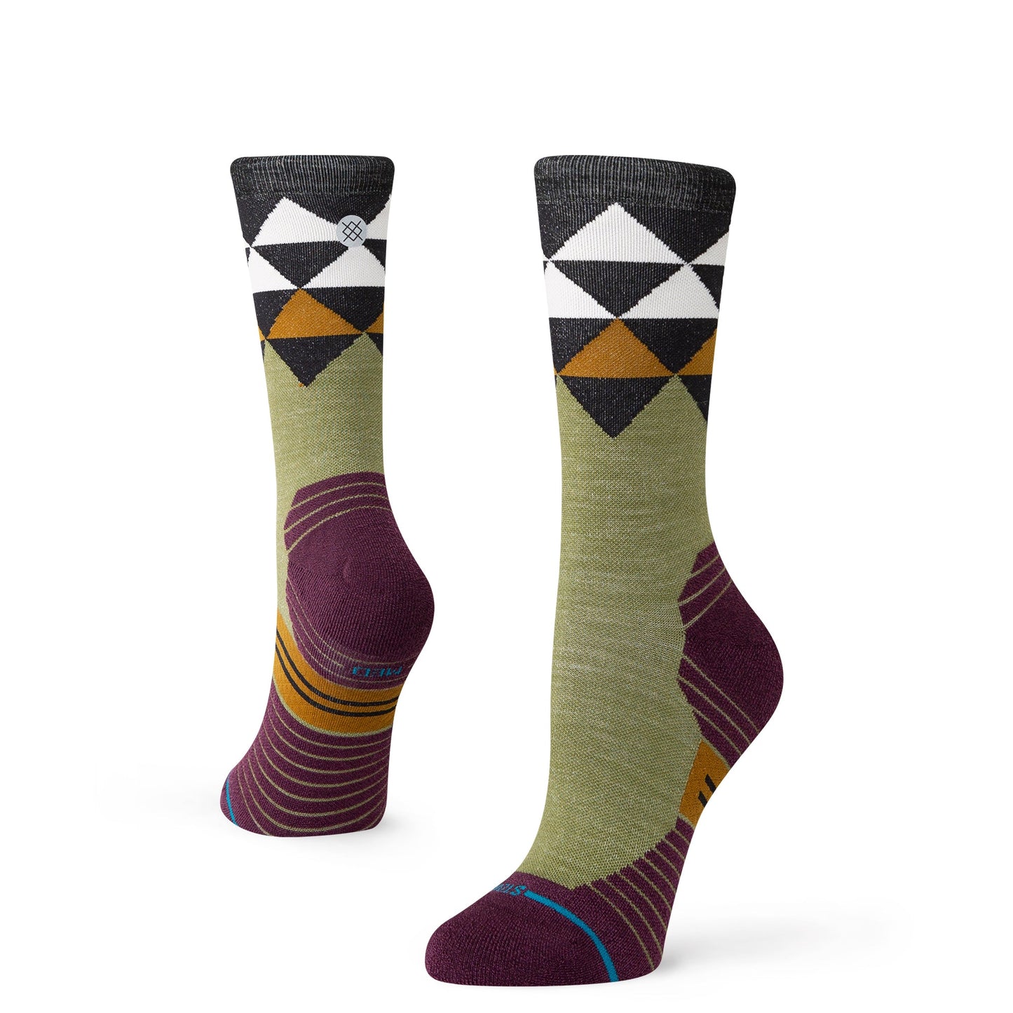 Stance Quadrilateral Light Wool Crew Sock Black