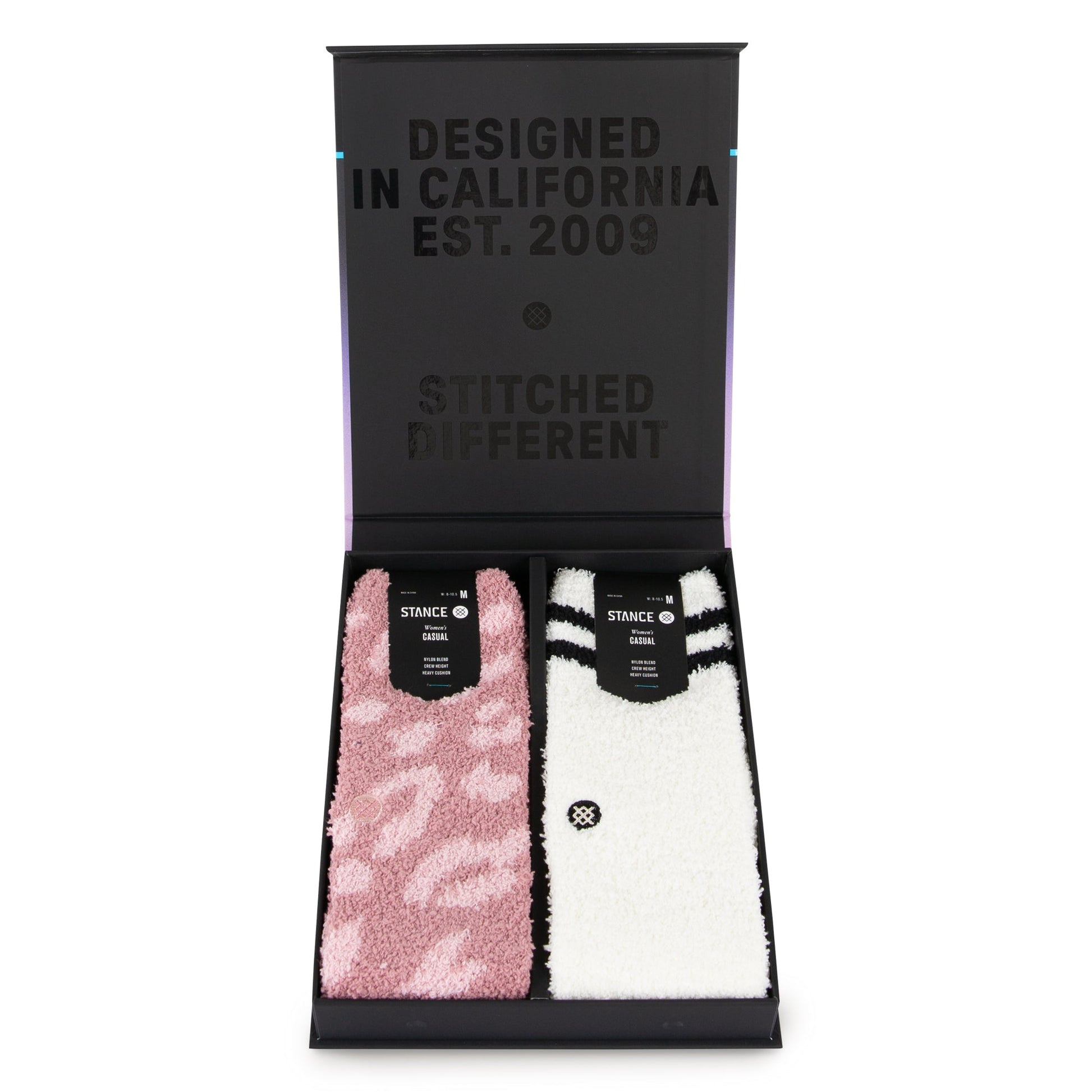 Stance Purrfect Crew Box Set Sock Dusty Rose 