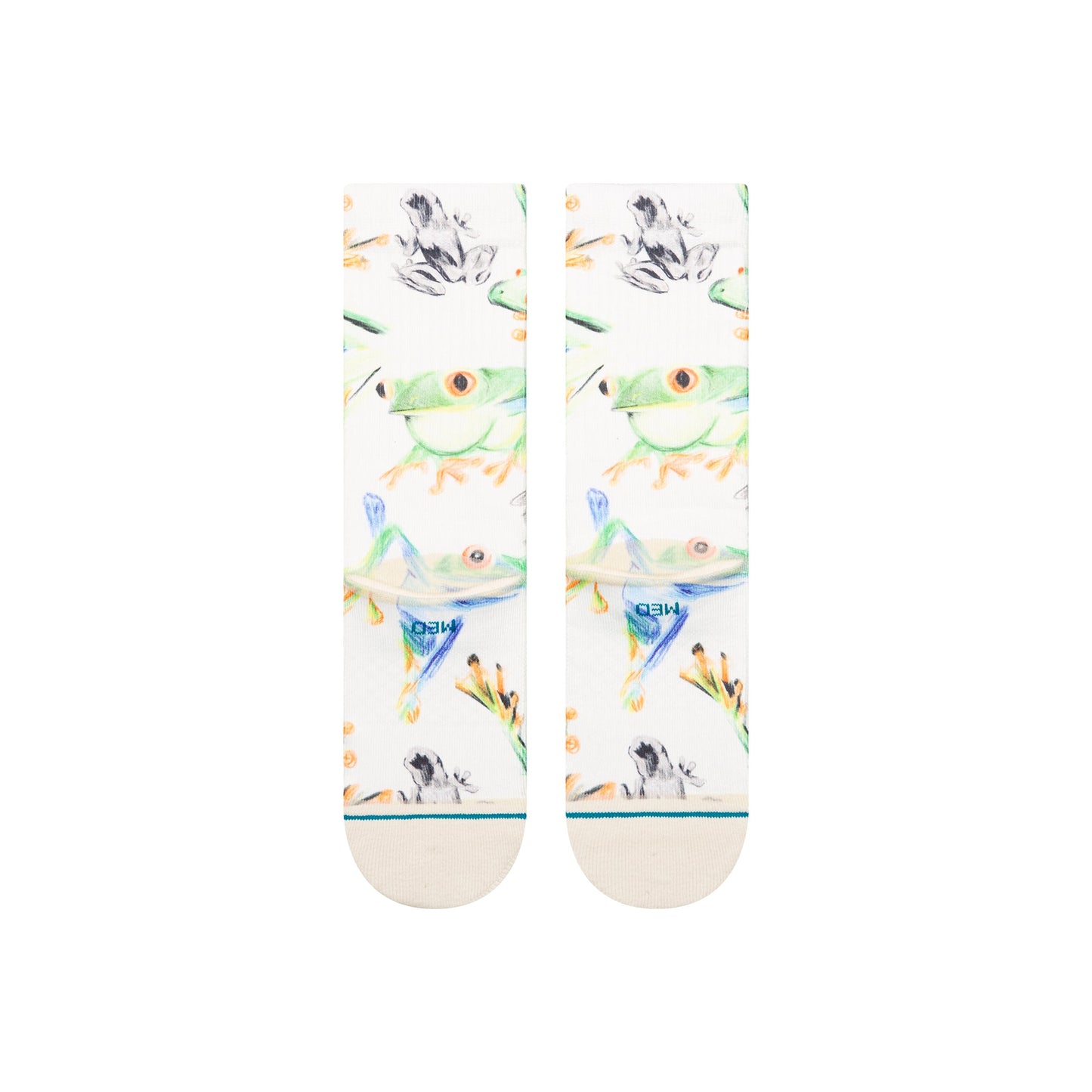 Stance Stick To It Crew Sock Canvas