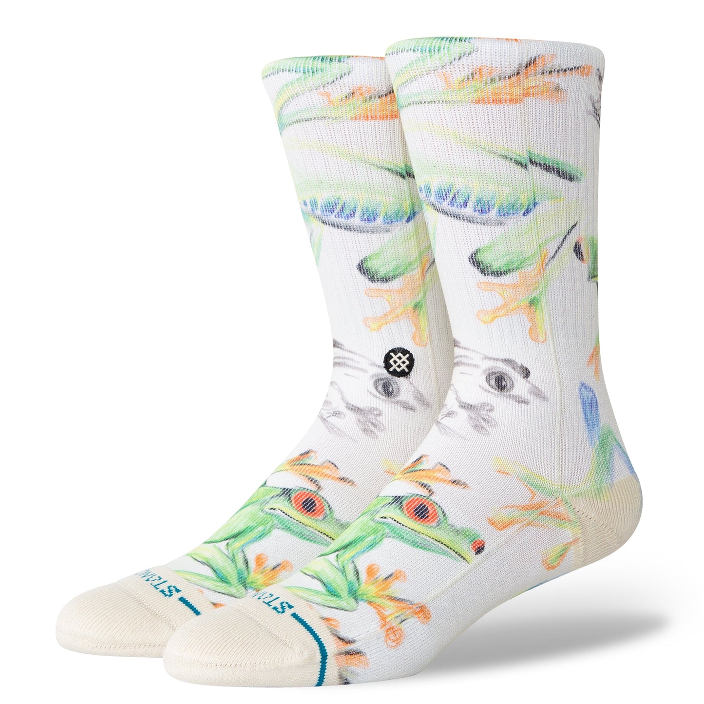 Stance Stick To It Crew Sock Canvas