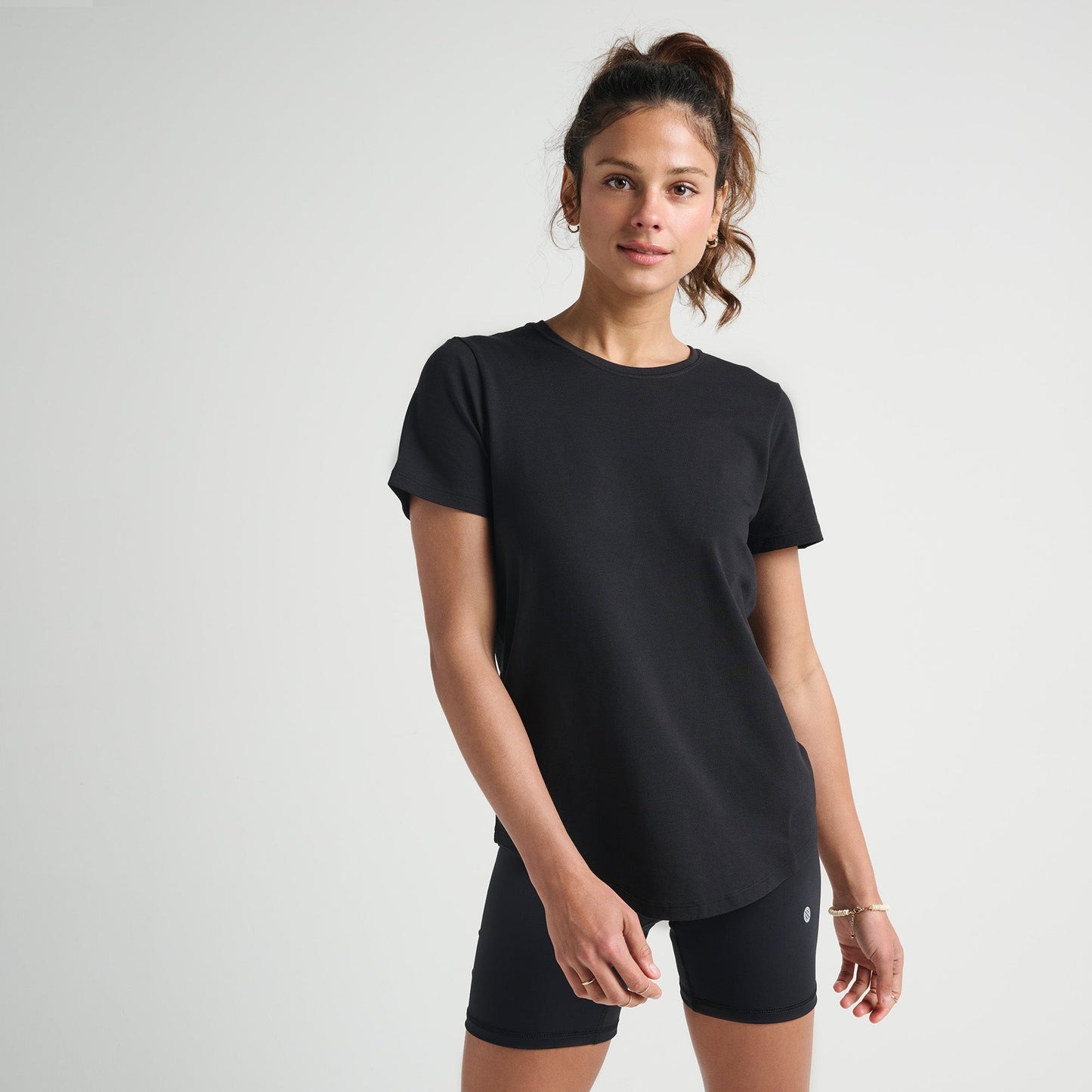 Stance Women&#39;s Get Set Performance T-Shirt Black |model