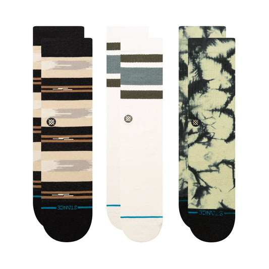 Stance Lifestyle Crew Sock 3 Pack Multi