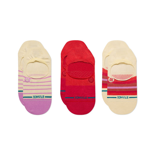 Stance Fulfilled No Show Sock 3 Pack Pink