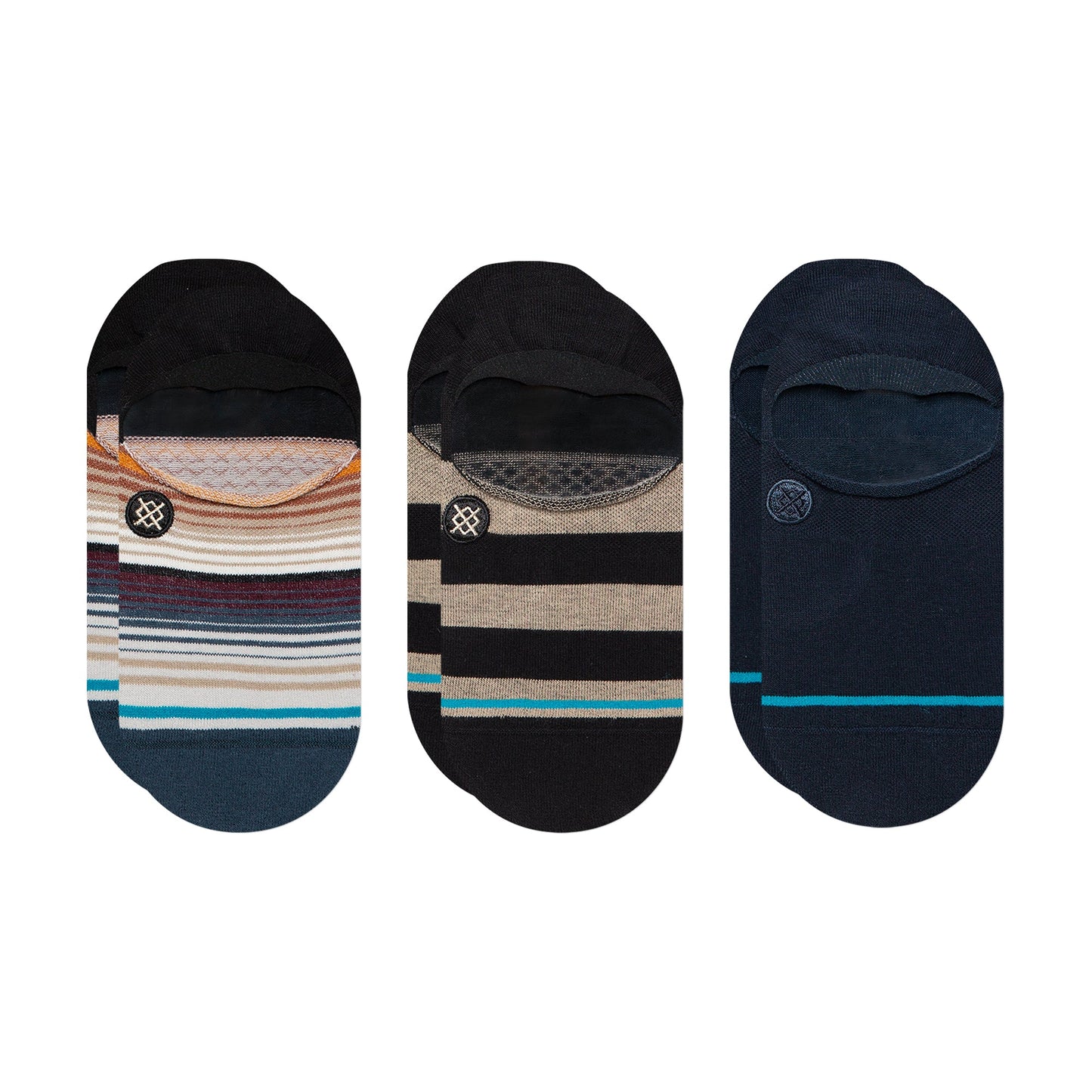 Stance Current No Show Sock 3 Pack Blue