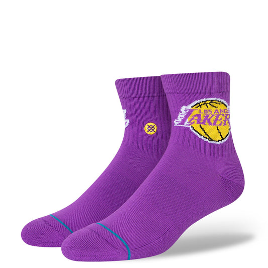 Stance Lakers Quarter Sock Purple