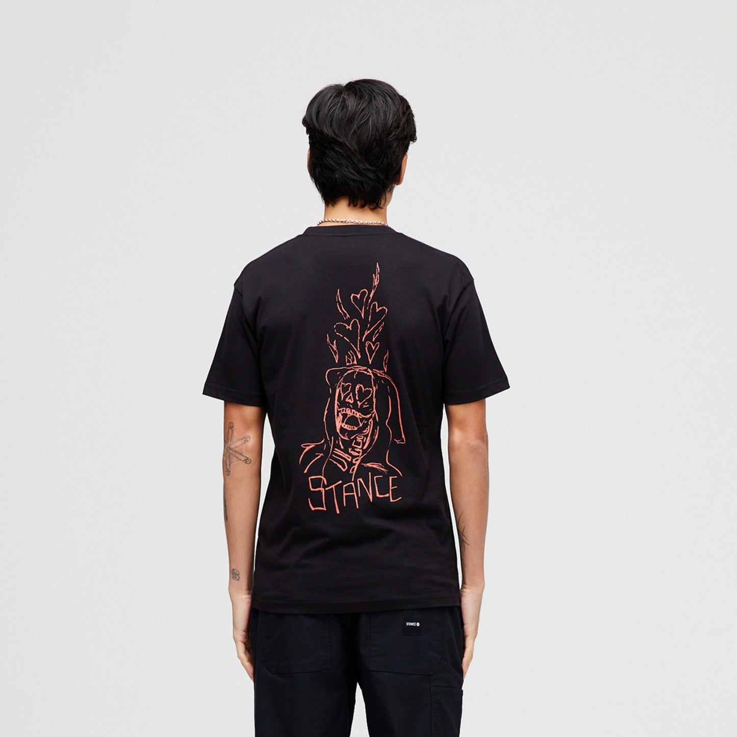 Stance Burn For You T-Shirt Black |model