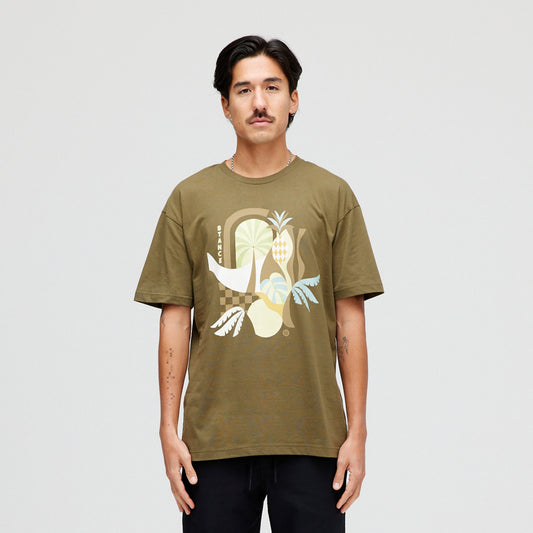 Stance Oasis T-Shirt Military Green |model
