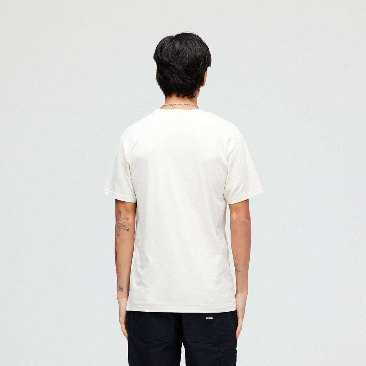 Stance Triple Threat T-Shirt Vintage White |model