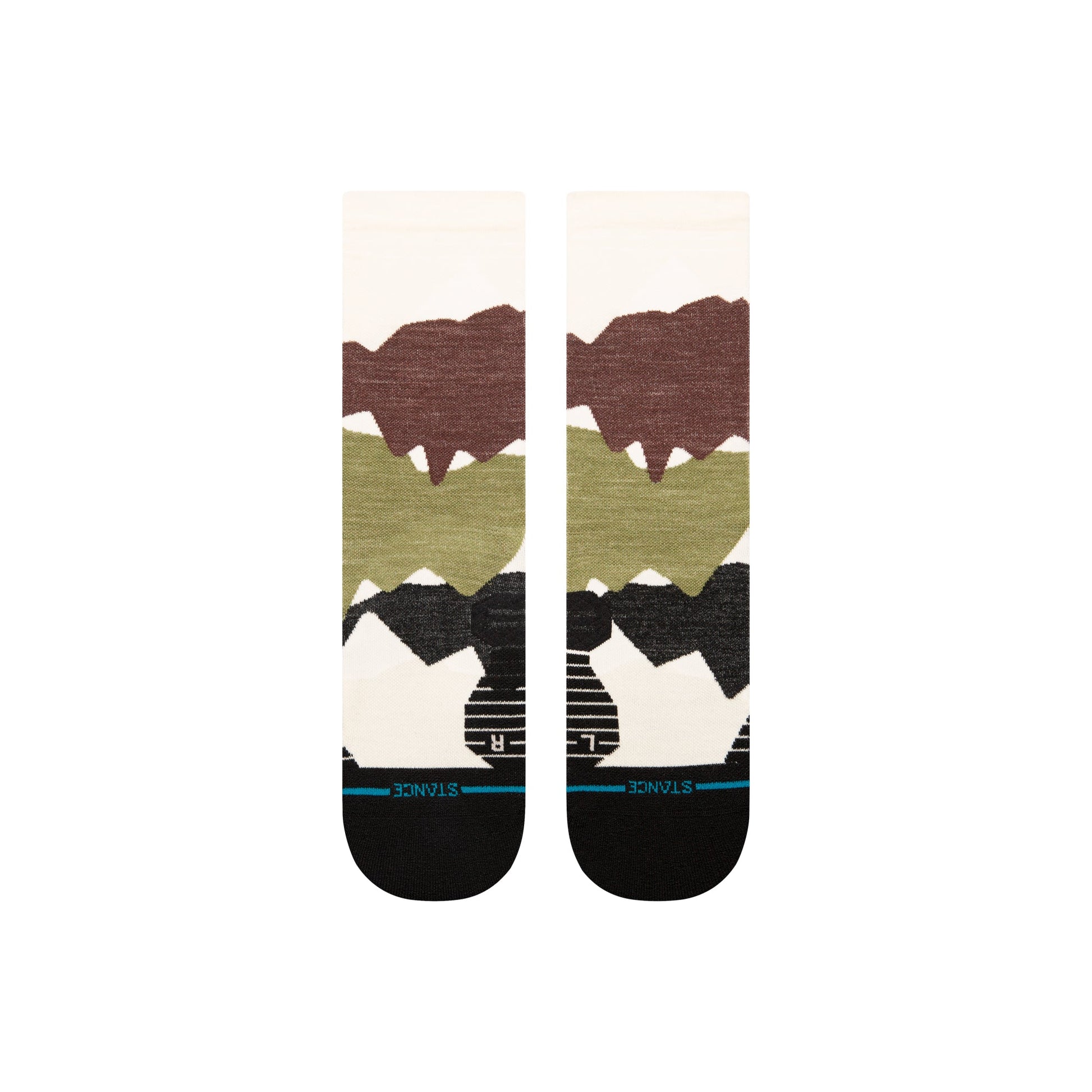 Stance Elevation Crew Sock Brown