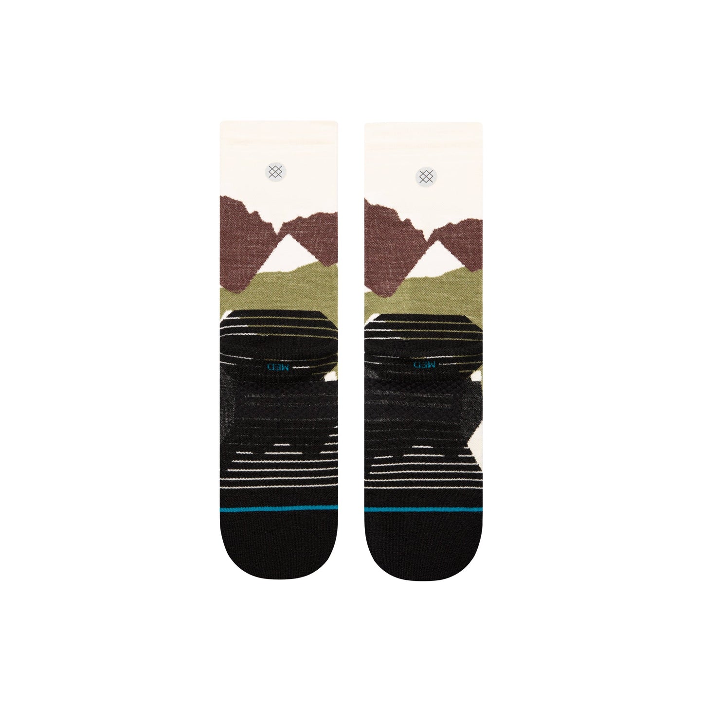 Stance Elevation Crew Sock Brown