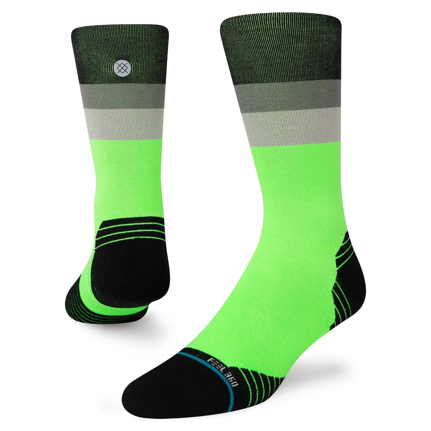 Stance Maxed Crew Sock Neon Green