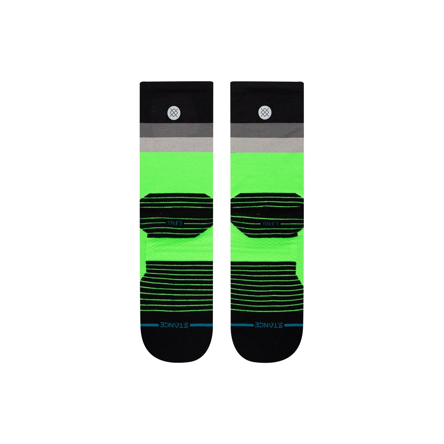 Stance Maxed Crew Sock Neon Green