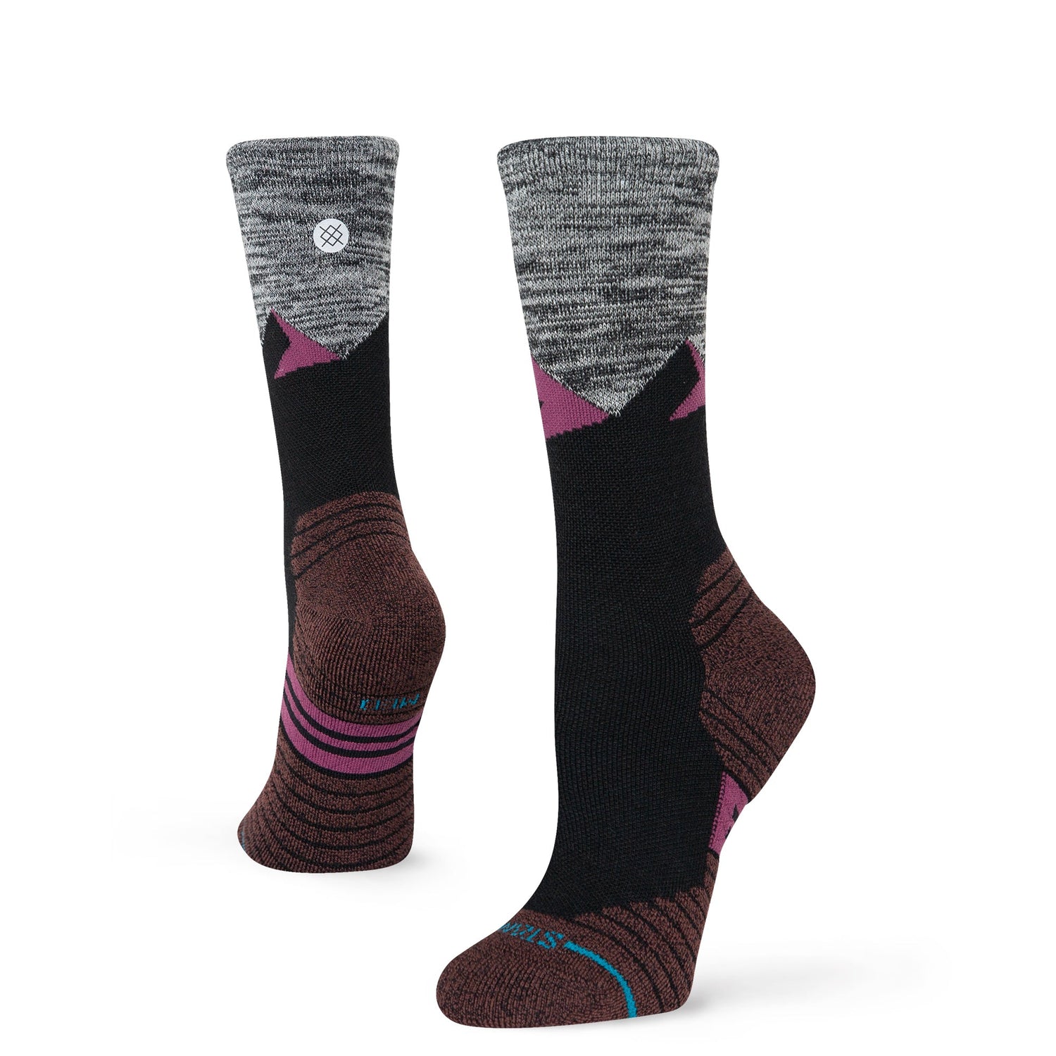 Stance Mid Wool Crew Sock Berry