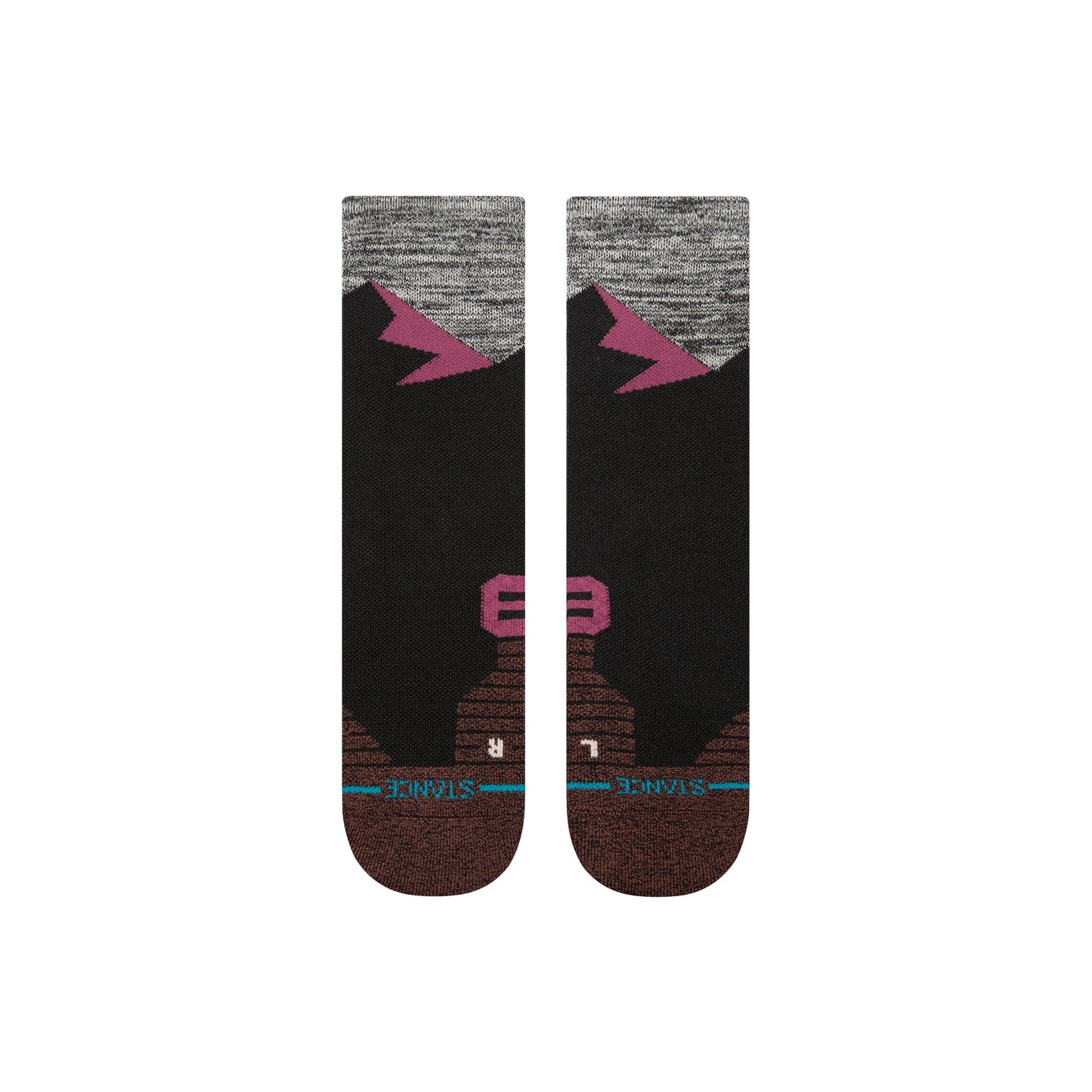 Stance Mid Wool Crew Sock Berry