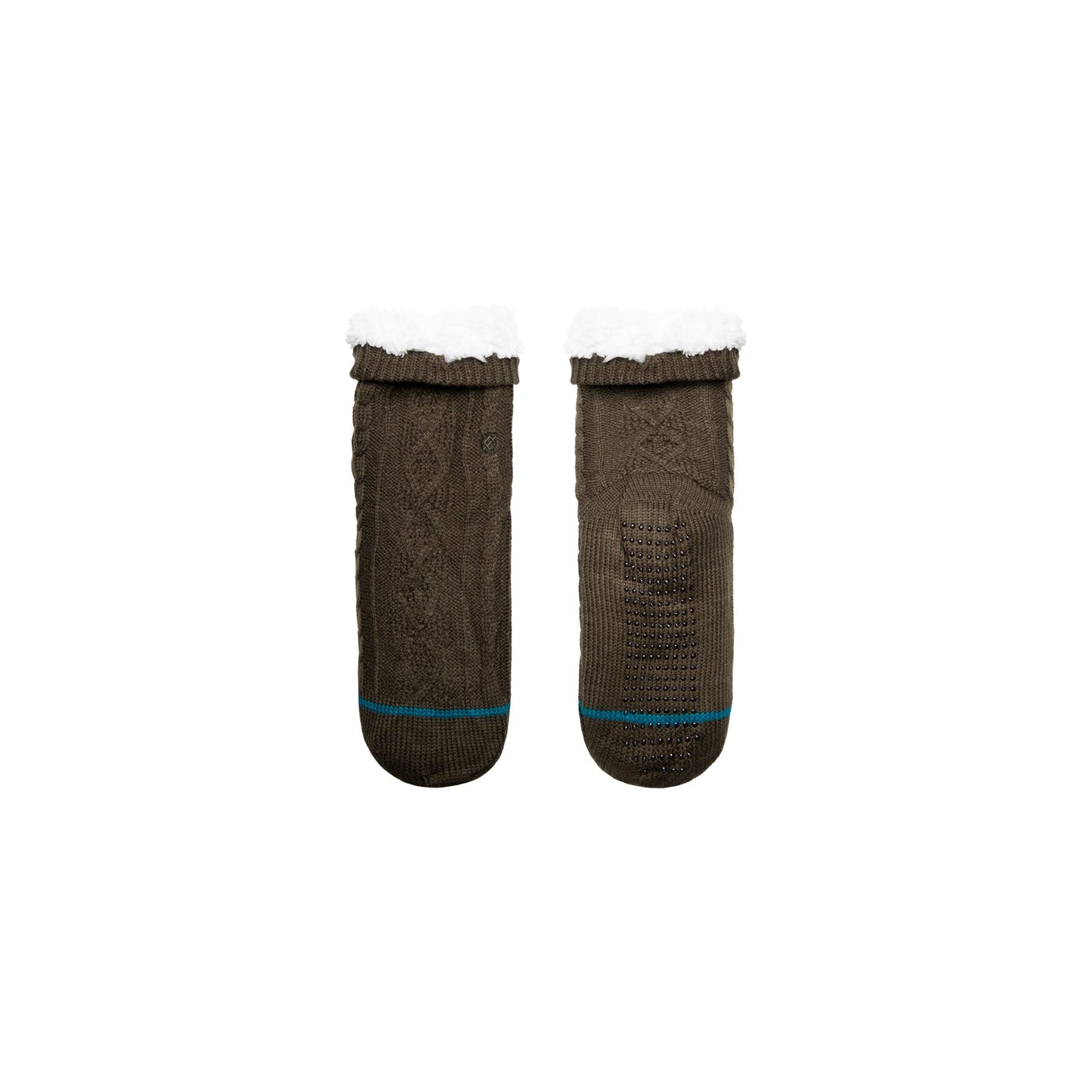 Stance Forest Slipper Sock Dark Green