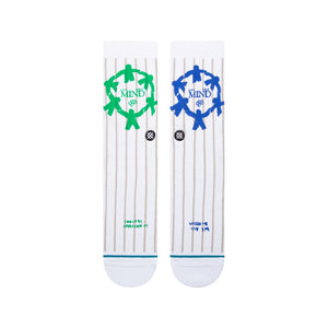 Stance Love Your Mind Crew Sock White