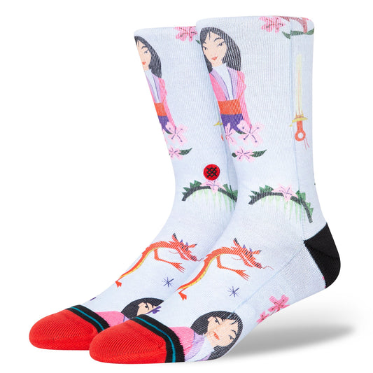 Stance Mulan By Estee Crew Sock Red